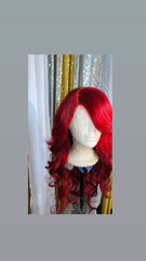 “Bambi” High Red 4x4 Closure Wig