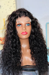 “Tisha” Italian Curly  4x4 Lace Closure Wig