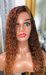 “Vee” 13x4 Kinky Curly Frontal Wig