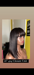 “Lala” #2  Straight/ Bang 4x4 Closure Wig