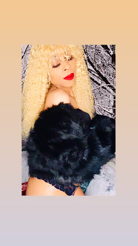 “Lisa Lisa” platinum blonde Deep Wave Full Wig